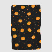 Pumpkin Rain Golf Towel Golfhanddoek (Voorkant)