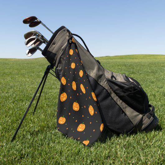 Pumpkin Rain Golf Towel Golfhanddoek (Groen)