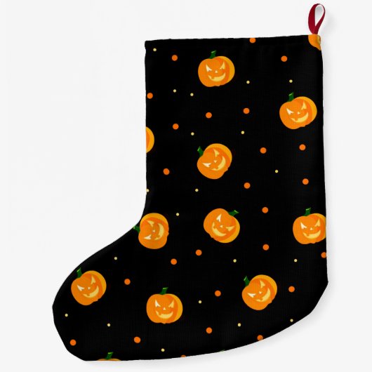Pumpkin Rain Stocking Grote Kerstsok (Achterkant)