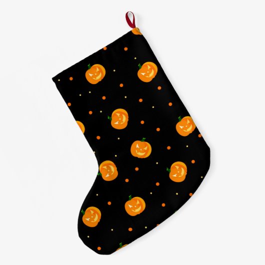Pumpkin Rain Stocking Grote Kerstsok (Achterkant (Hangend))