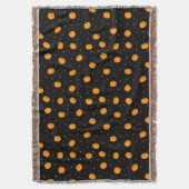Pumpkin Rain Throw Deken (Voorkant Verticaal)