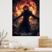 Pumpkin Reaper maakt Halloween wakker Poster (Keuken)