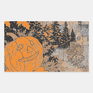 PUMPKIN RECTANGLE Sticker