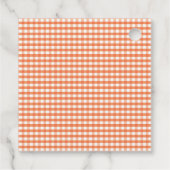 Pumpkin Red Harvest Truck 1e Verjaardag Dank u Bedankjes Labels (Achterkant)