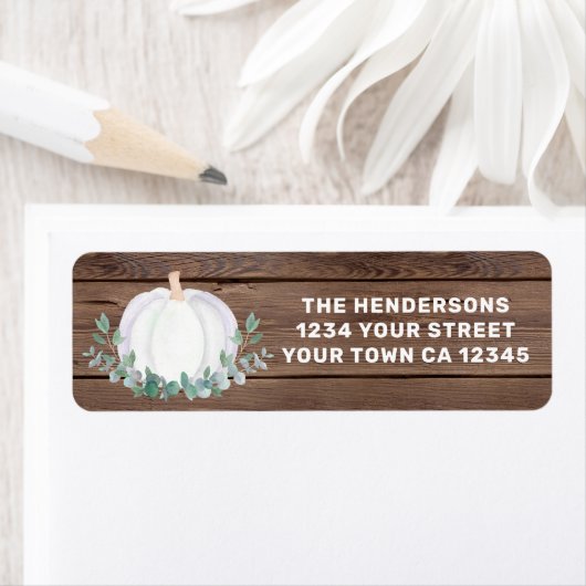 Pumpkin-retouradres Etiket (Insitu)