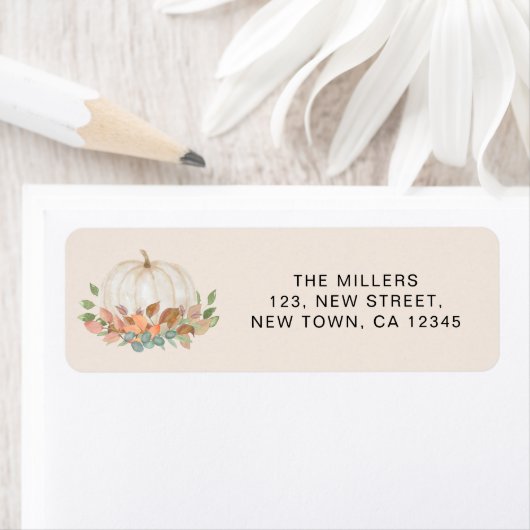 Pumpkin-retouradres Etiket (Insitu)
