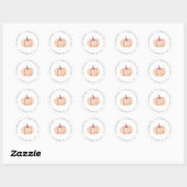 Pumpkin-retouradres Ronde Sticker (Vel)
