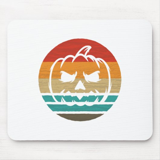 Pumpkin Retro Style  Muismat (Voorkant)