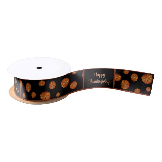 Pumpkin Ribbon Satijnen Lint (Spoel)