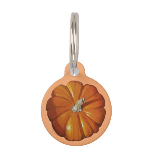 Pumpkin Round Pet Tag Huisdierpenning
