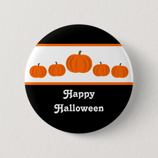 Pumpkin Row Halloween Button (Voorkant)