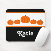 Pumpkin Row Halloween Mousepad Muismat (Met muis)