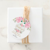 Pumpkin roze goudherfst Faregirl Bedankjes Labels (In situ)