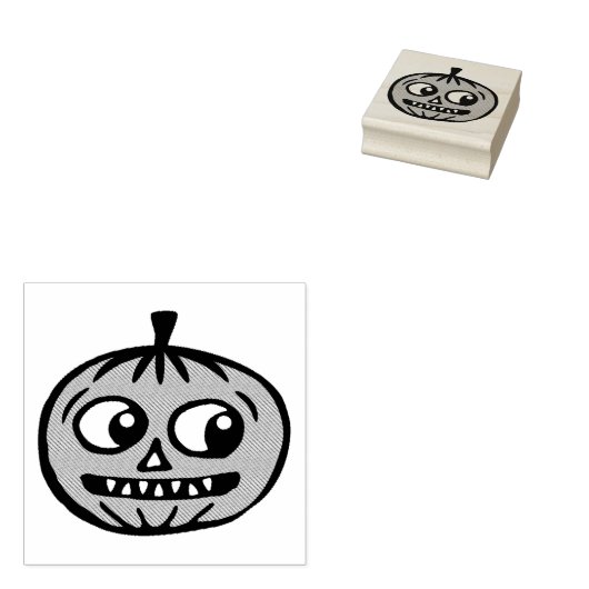 Pumpkin Rubber Stamp Rubberstempel (Gestempeld)