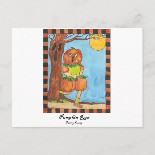 Pumpkin Run Briefkaart (Voorkant)