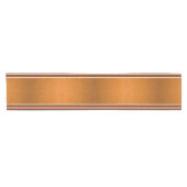 Pumpkin & Rust Exotic Faux Snake Leather Line Art Korte Tafelloper (Horizontaal)