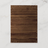 Pumpkin Rustic String Lights Baby Diaper Raffle Informatiekaartje (Achterkant)