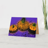 Pumpkin samenzwering 5x7 vouwbaar Wenskaart (Voorkant)