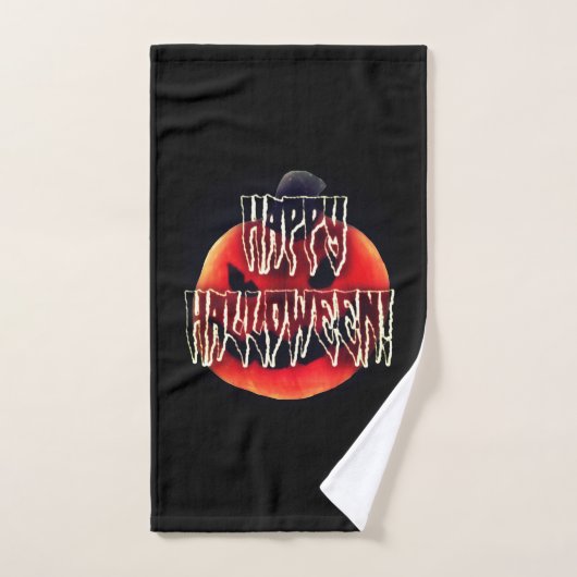 Pumpkin Scare-Wht Bad Handdoek (Handdoek)