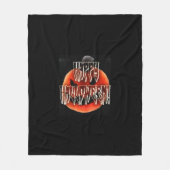 Pumpkin Scare-Wht Fleece Deken (Voorkant)