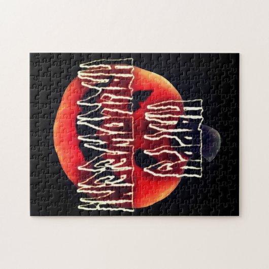 Pumpkin Scare-Wht Legpuzzel (Horizontaal)