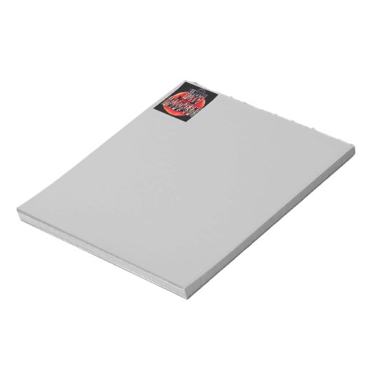 Pumpkin Scare-Wht-Notitieblok Notitieblok (Linkerzijde)