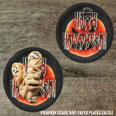 Pumpkin Scare-Wht Papieren Bordje