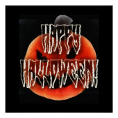 Pumpkin Scare-Wht Perfect Poster (Voorkant)
