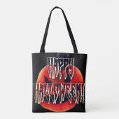 Pumpkin Scare-Wht Tote Bag (Achterkant)