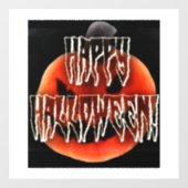 Pumpkin Scare Window Cling Raamsticker (Vel)