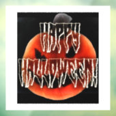Pumpkin Scare Window Cling Raamsticker (Vel 3)