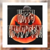 Pumpkin Scare Window Cling Raamsticker (Vel 2)