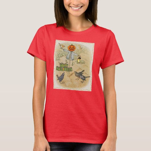 Pumpkin Scarecrow T-shirt (Voorkant)