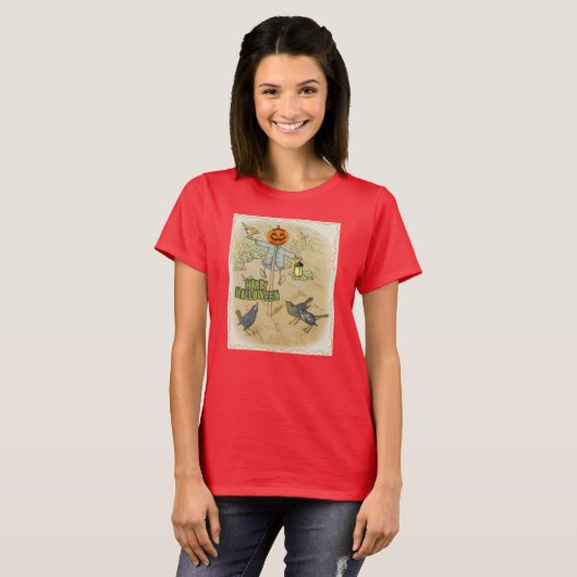 Pumpkin Scarecrow T-shirt (Voorkant volledig)