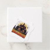 Pumpkin Scary House, Halloween Bedankjes Labels (In situ)