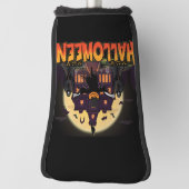 Pumpkin Scary House, Halloween Golfheadcover (Draai 90)