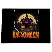 Pumpkin Scary House, Halloween Groot Cadeauzakje (Voorkant)