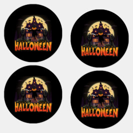 Pumpkin Scary House, Halloween Labels