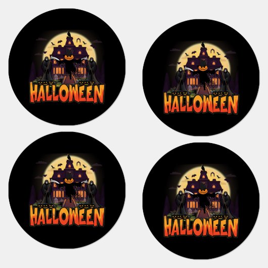 Pumpkin Scary House, Halloween Labels (Groep)