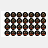 Pumpkin Scary House, Halloween Labels (Vel)