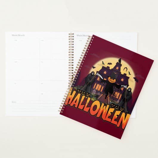 Pumpkin Scary House, Halloween Planner (Display)