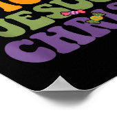 Pumpkin Sce &amp; Je-sus Christ Funny Christian Ha Poster (Hoek)