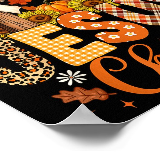 Pumpkin Sce And Jesus Christ Funny Fall Christian Poster (Hoek)