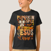Pumpkin Sce And Jesus Christ Funny Fall Christian  T-shirt (Voorkant)