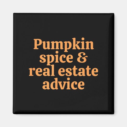 Pumpkin Sce And Real Estate Advice  Magneet (Voorkant)
