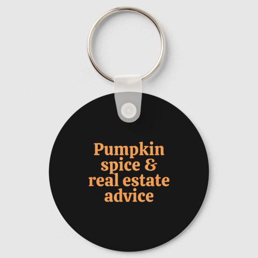 Pumpkin Sce And Real Estate Advice  Sleutelhanger (Voorkant)
