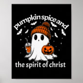 Pumpkin Sce And The Srit Of Christ Funny Ghost Hal Poster (Voorkant)