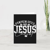 Pumpkin Sce Christian Faith Thanksgiving Fall Autu Kaart (Voorkant)