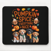 Pumpkin Sce Everything Nice Fall Dog Lovers Addict Muismat (Voorkant)