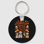 Pumpkin Sce Everything Nice Fall Dog Lovers Addict Sleutelhanger (Voorkant)